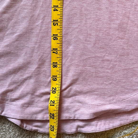 Title Nine Grace Raglan Long Sleeve Tee Curved Hem Light Pink Hiking Small - Picture 6 of 7